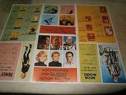 JAMES BOND 007 GILBERT TOYS ACTION FIGURES CATALOGUE PRINTED IN JAPAN 1966