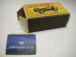 Matchbox Regular Wheels Lesney 19 Aston Martin "5" decal RARE!