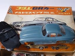 OLD KOGURE JAPAN "MERCEDES BENZ 300SL 1956" SLOT CAR KIT 1/24 assemble started