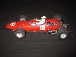 OLD SCALEXTRIC SUPER 124 FERRARI F1 ACE 24C 501 TESTED 1/24 SLOT CAR RARE 1960s