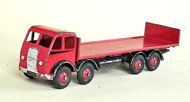 Original Dinky Toys 1st Cab Foden Flat Truck With Tailboard 503 QGC Red Scarce.