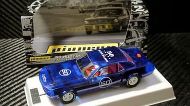 PIONEER SLOT CAR J-CODE SPECIAL X-RAY NOTCHBACK 50 YEARS OF MUSTANG PROTOTYPE