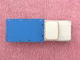 PLAYCRAFT: VINTAGE - LORRY SLOT-CAR - BLUE/WHITE - WORKING MOTOR - NEEDS TIDYING