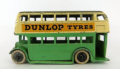 PRE WAR DINKY TOYS DOUBLE DECKER BUS No 29c ( GOOD CONDITION