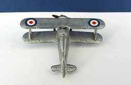 PRE WAR DINKY TOYS GLOSTER GLADIATOR BIPLANE No 60p ( GOOD CONDITION