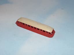PRE WAR FRENCH DINKY MECCANO BUGATTI 2 TONE AUTO RAIL CAR - RED + WHITE