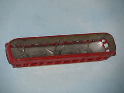 PRE WAR FRENCH DINKY MECCANO BUGATTI 2 TONE AUTO RAIL CAR - RED + WHITE