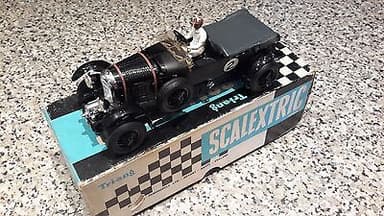 %% SCALEXTRIC BLACK C64 BLOWER BENTLEY WITH ORIGINAL BOX WORKING %%