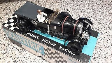 %% SCALEXTRIC BLACK C64 BLOWER BENTLEY WITH ORIGINAL BOX WORKING %%