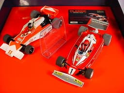 Scalextric Hunt, Lauda McLaren M23, Ferrari 312T3 Classic GP Set C3558A MB