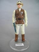 STAR WARS VINTAGE PBP REBEL SOLDIER HOTH DARK BROWN BODY WHITE/PINKISH FACE
