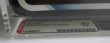 STAR WARS VINTAGE TRI-LOGO ROTJ ENDOR FOREST RANGER VEHICLE AFA 80 MISB