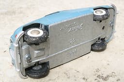 TEKNO 821 SAAB 96 near mint 1950s/1960s Dinky size