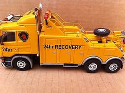 TEKNO LYONS TOYS 1/50 DIECAST SCANIA RESCUE RECOVERY WRECKER CODE 3 TOW TRUCK