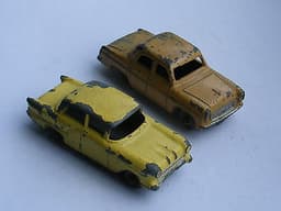 Vintage Diecast DINKY DUBLO FORD PREFECT and LESNEY VAUXHALL VICTOR