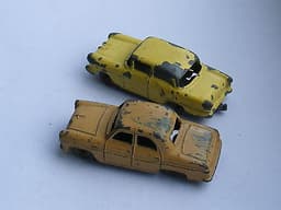 Vintage Diecast DINKY DUBLO FORD PREFECT and LESNEY VAUXHALL VICTOR