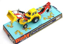 Vintage diecast Dinky TOYS 967 Muir Hill Loader and Trencher vehicle