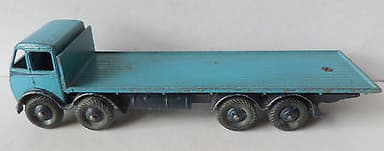 VINTAGE DINKY DIECAST FODEN BLUE FLAT TRUCK - NICE CONDITION