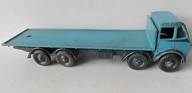 VINTAGE DINKY DIECAST FODEN BLUE FLAT TRUCK - NICE CONDITION