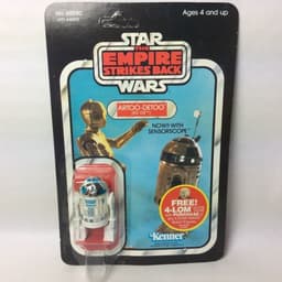 Vintage Kenner Star Wars Figure MOC - ESB R2-D2 Sensorscope 47 Back Un-Punched