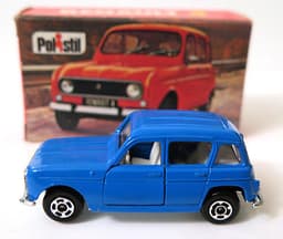 Vintage POLISTIL Renault 4 Diecast Car Model Italy RJ22 1970\'s Club 33 Politoys