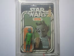 Vintage Star Wars 1979 Kenner Greedo 21 Back - A - AFA 75 - MOC