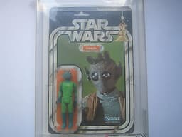 Vintage Star Wars 1979 Kenner Greedo 21 Back - B - AFA 75 - MOC