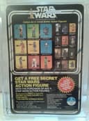 Vintage star wars kenner afa 80 r2-d2 21 back secret offer rare !