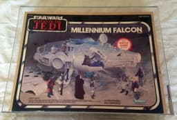 vintage star wars Super Rare Millennium Falcon Factory Sealed AFA 80 Kenner Jedi