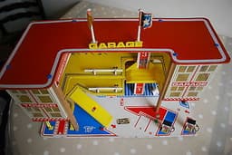 Vintage Wooden Toy Car Garage for display Corgi Dinky Matchbox Lesney Diecast