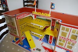 Vintage Wooden Toy Car Garage for display Corgi Dinky Matchbox Lesney Diecast