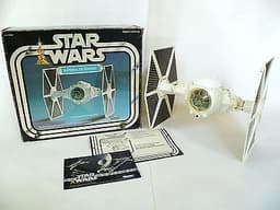 ??? WORKS! TIE Fighter MIB Boxed Kenner Original Vintage Star Wars white