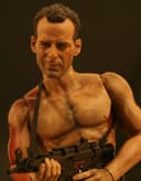 1:6th Custom Bruce Wllis John McClane Die Hard Figure with fire hose & diorama