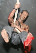 1:6th Custom Bruce Wllis John McClane Die Hard Figure with fire hose & diorama