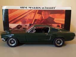 1968 \'BULLITT\' FORD MUSTANG 1:18 SCALE by AUTOart. HIGHEST QUALITY MOVIE CAR!