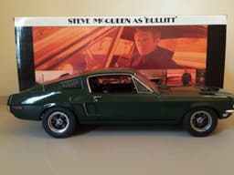 1968 \'BULLITT\' FORD MUSTANG 1:18 SCALE by AUTOart. HIGHEST QUALITY MOVIE CAR!