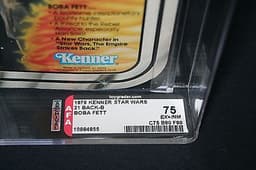 1979 STAR WARS VINTAGE 21 BACK-B BOBA FETT AFA 75 (75/80/80) CLEAR BUBBLE GRAIL!