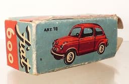 DCV12 - unusual Diecast - Mercury of Italy box ONLY for No. 18 Fiat 600