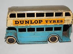 DINKY # 29c - DUNLOP \'PRE-WAR\' DOUBLE DECKER BUS #RARE#