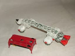 DINKY DIECAST TOYS SPACE 1999 TV SHOW EAGLE FREIGHTER No.360 + SPACE DRUMS