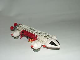 DINKY DIECAST TOYS SPACE 1999 TV SHOW EAGLE FREIGHTER No.360 + SPACE DRUMS