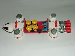 DINKY DIECAST TOYS SPACE 1999 TV SHOW EAGLE FREIGHTER No.360 + SPACE DRUMS