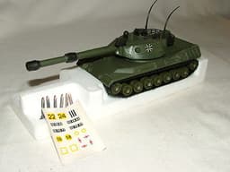 DINKY TOYS DIECAST MILITARY NEW BOXED No.692 LEOPARD TANK DECALS & SHELLS 1:43