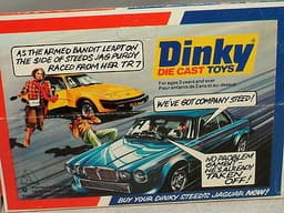 DINKY TOYS DIECAST NEW BOXED No.112 PURDEY\'S TRIUMPH TR7 TV SERIES AVENGERS 1:43