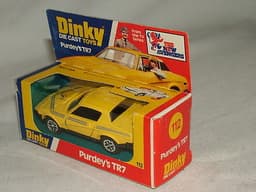 DINKY TOYS DIECAST NEW BOXED No.112 PURDEY\'S TRIUMPH TR7 TV SERIES AVENGERS 1:43