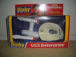 DINKY TOYS DIECAST STAR TREK USS 1701 ENTERPRISE SPACE SHIP No.358