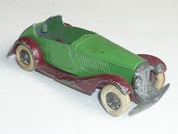 DINKY TOYS NO. 24E PRE-WAR ROVER STREAMLINED SALOON *12 LOUVRES* 1934 -VERY RARE