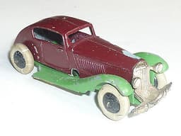 DINKY TOYS NO. 24E PRE-WAR ROVER STREAMLINED SALOON *13 LOUVRES* 1934 -VERY RARE