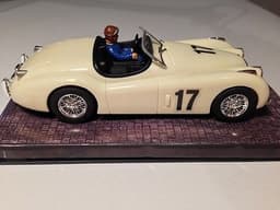 Ninco model slot car Jaguar XK-120 cream and chrome good condition original box