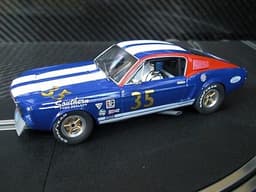 PIONEER SLOT CAR BRAND NEW UNBOXED TRANS AM MUSTANG FASTBACK BLUE SCALEXTRIC DPR